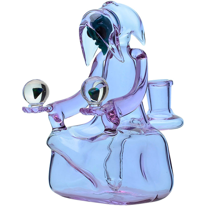 Cloaked Voyager Mini Glass Dab Rig in purple