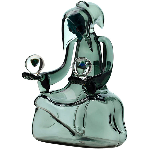 Cloaked Voyager Mini Glass Dab Rig available in transparent black