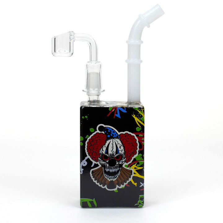  Front view of Clown Juice Box-Shaped Dab Rig