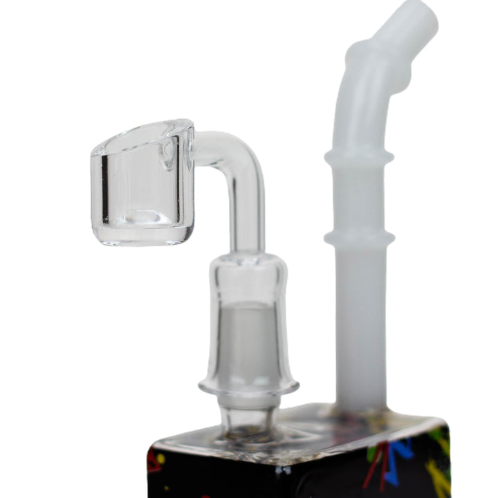 Close-up of quartz banger included with Clown Juice Box Dab Rig