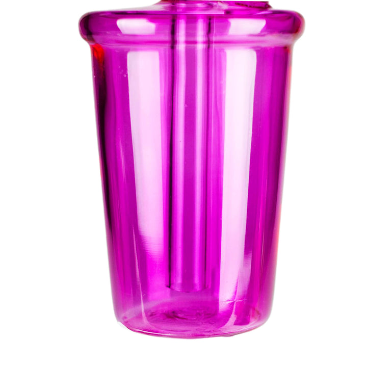 Chamber detail of Coffee Cup Oil Burner Bong showcasing borosilicate glass