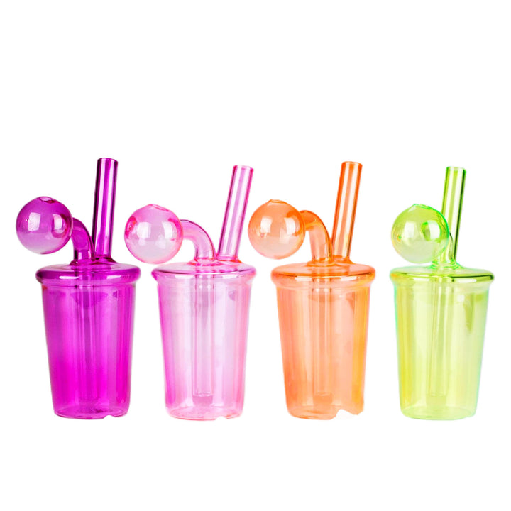 All vibrant color options for the 5 inch Coffee Cup Oil Burner Bong