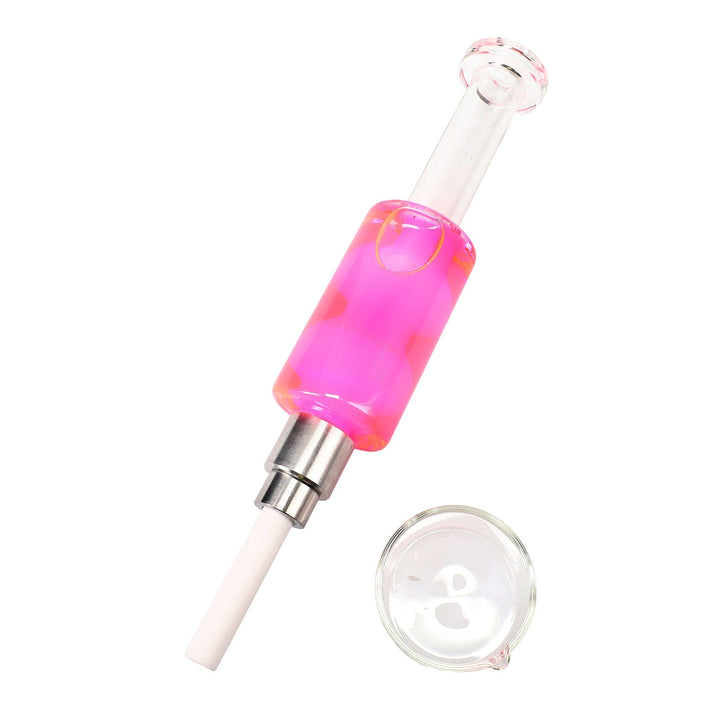 Pink Fluid-Filled Nectar Collector Glass Kit
