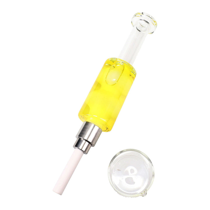 Yellow Fluid-Filled Nectar Collector Glass Kit