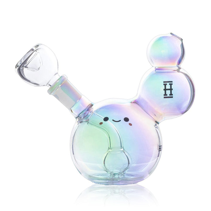 Cute Iridescent Bubble Mini Bong - pilotdiary