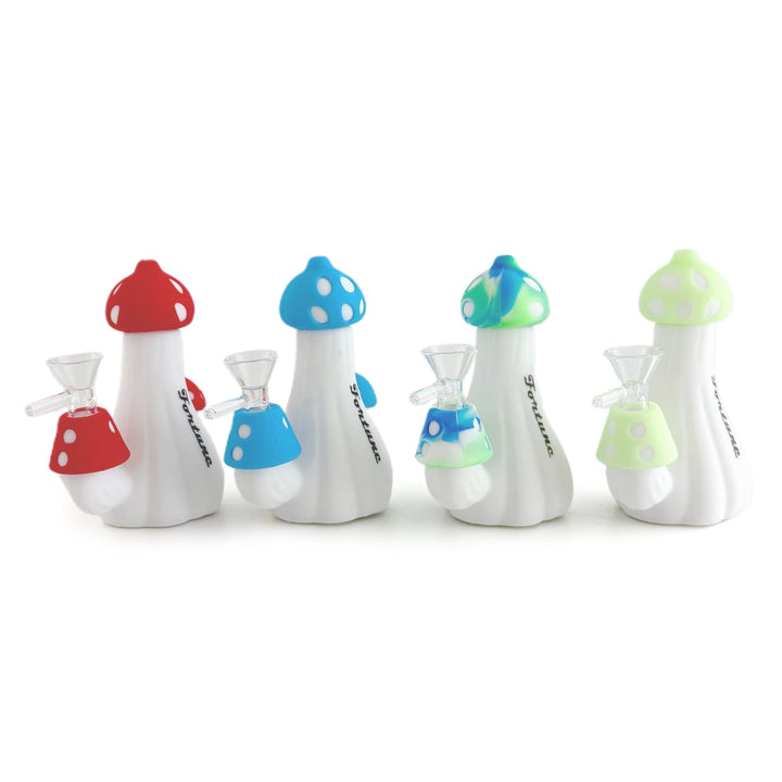 Cute Mushroom Silicone Water Pipe - pilotdiary