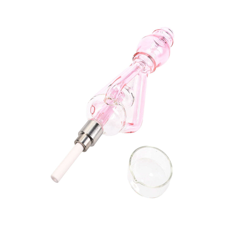 Cyclone Vortex Glass Recycler Dab Straw Kit Pink
