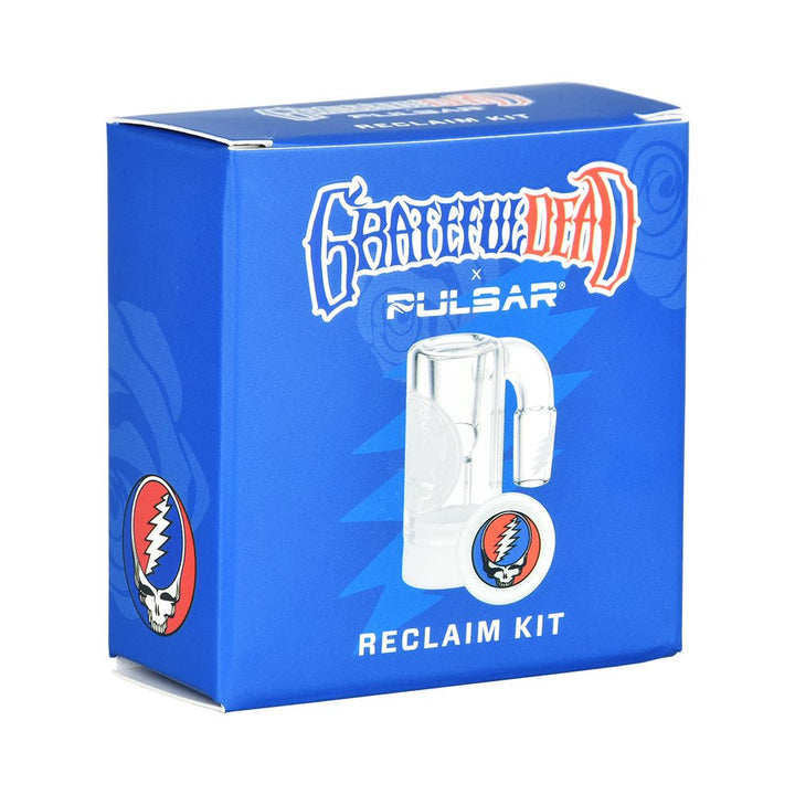 Front view of Dab Rig Reclaim Catcher 90 Degree packaging