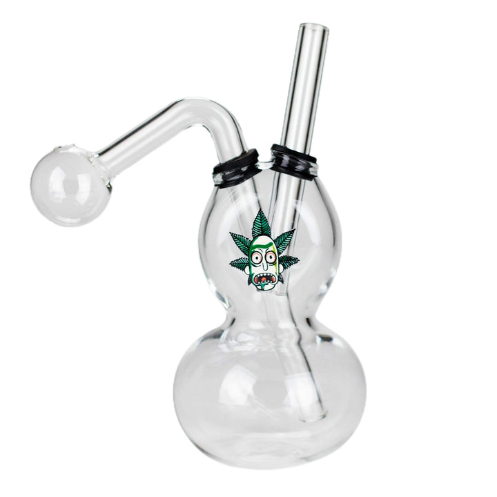 Double Bubble Oil Burner Glass Pipe - PILOTDIARY