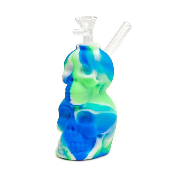 6 inch Double Skull Silicone Bubbler - pilotdiary