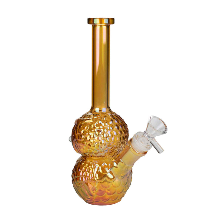 Rose Gold Electroplated Owl Bong 9" - Back View