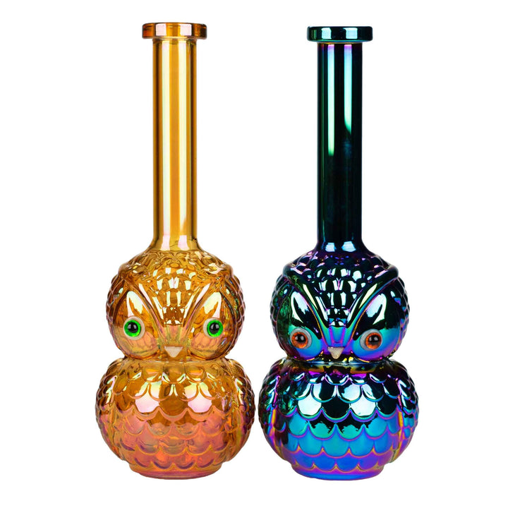 Electroplated Owl Bong 9"