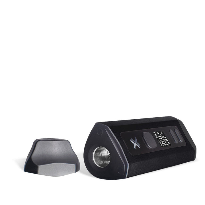 Exxus Vape Mini Plus Portable Wax Vaporizer in black, top view