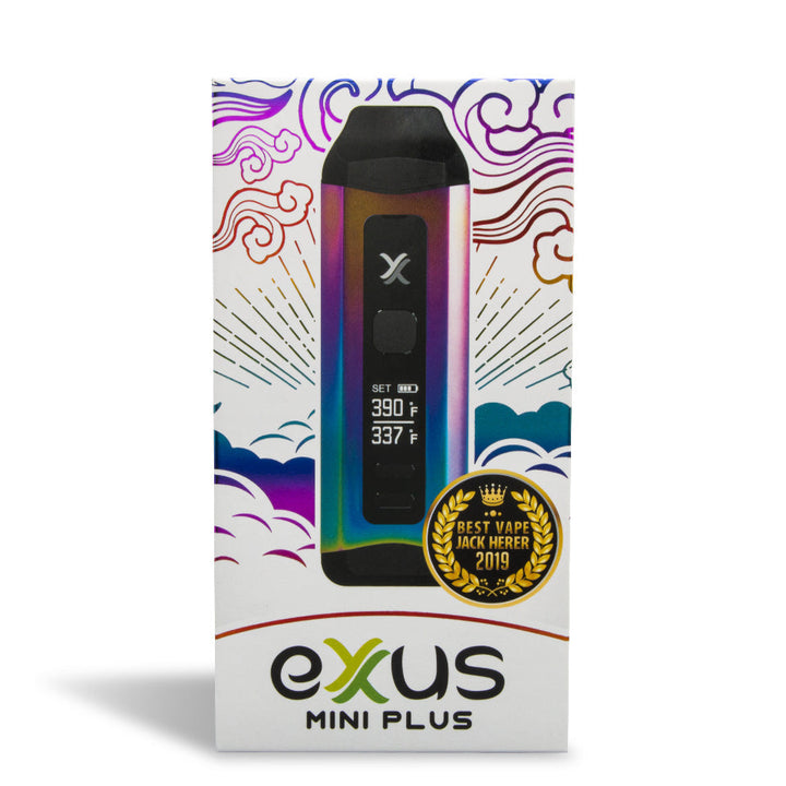 Exxus Vape Mini Plus Portable Wax Vaporizer full color with packaging