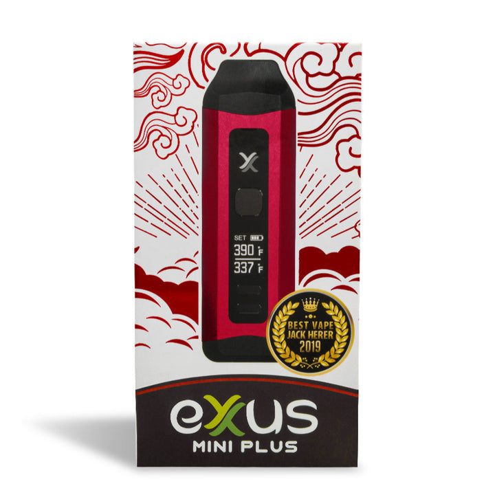 Exxus Vape Mini Plus Portable Wax Vaporizer red with packaging