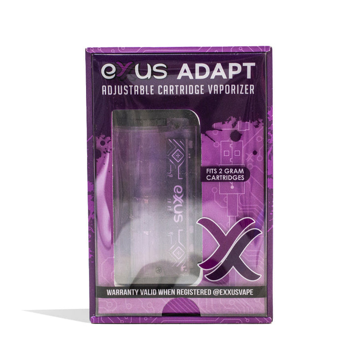 Exxus Vape Adapt 510 Cartridge Vaporizer purple with packaging