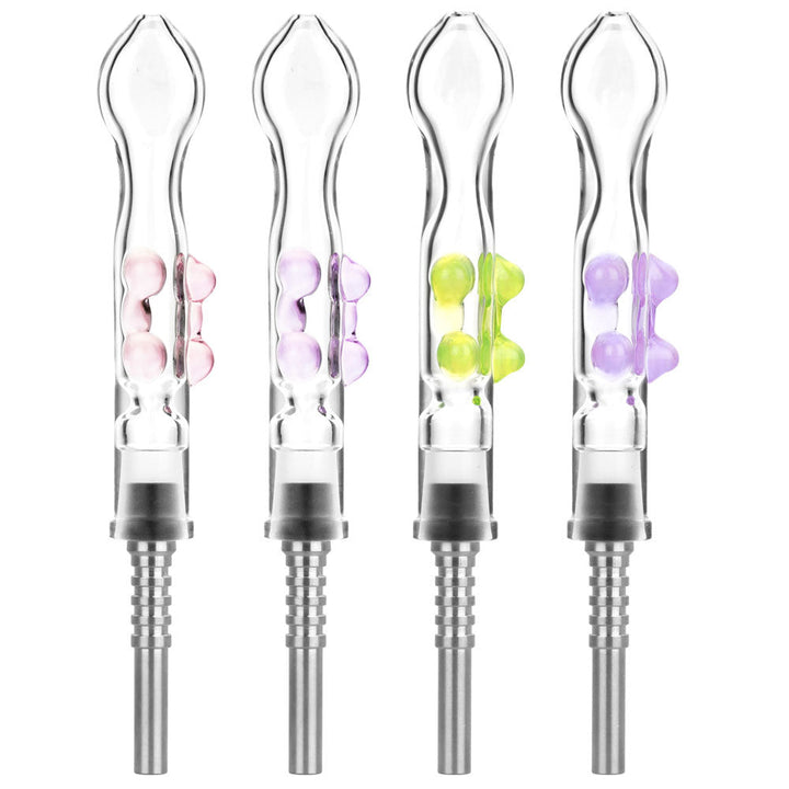 Flat Pinch Dab Straw with 10mm titanium tip