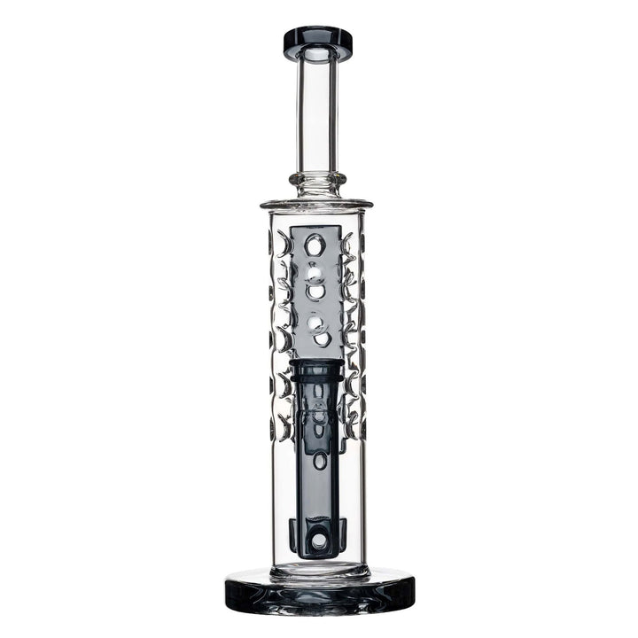 Flower Straight Fab Bong back view