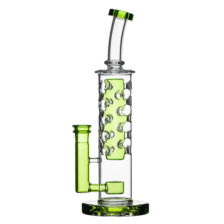 Flower Straight Fab Bong with fab-style perc