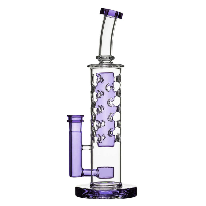 Flower Straight Fab Bong in purple