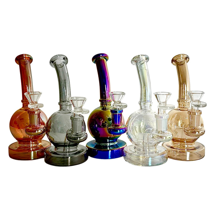 Electroplated Ball Glass Bong