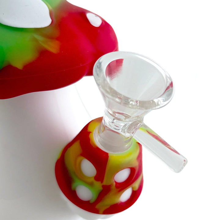 Thick glass bowl designed for Fortune Silicone Mushroom Bong