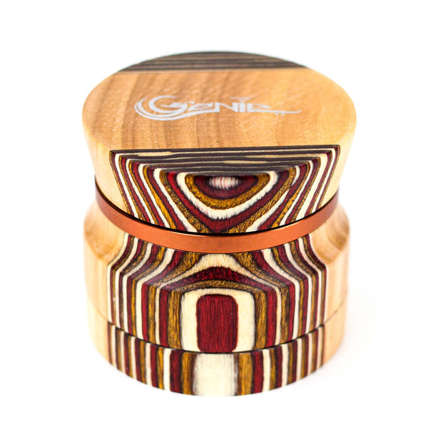 Genie 4-Part Wood Grinder with Wooden Top 