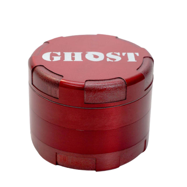 Red GHOST Large Herb Grinder with 2.5-inch diameter