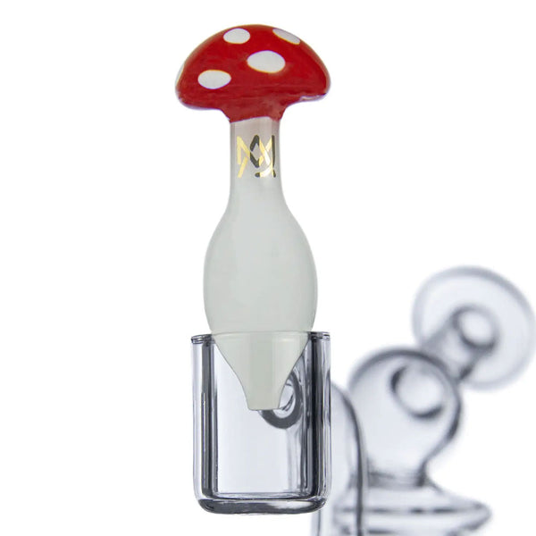Glass Mushroom Bubble Carb Cap for dab rigs - pilotdiary