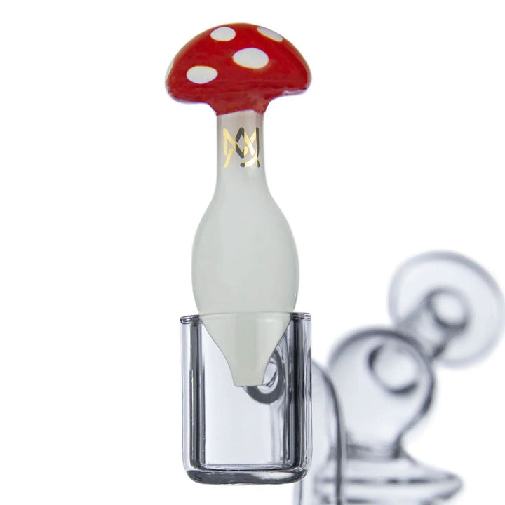 Glass Mushroom Bubble Carb Cap for dab rigs - pilotdiary