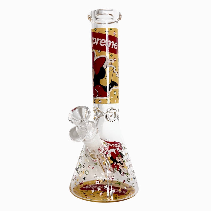 Glow in the Dark Cartoon Glass Bong – Design A 