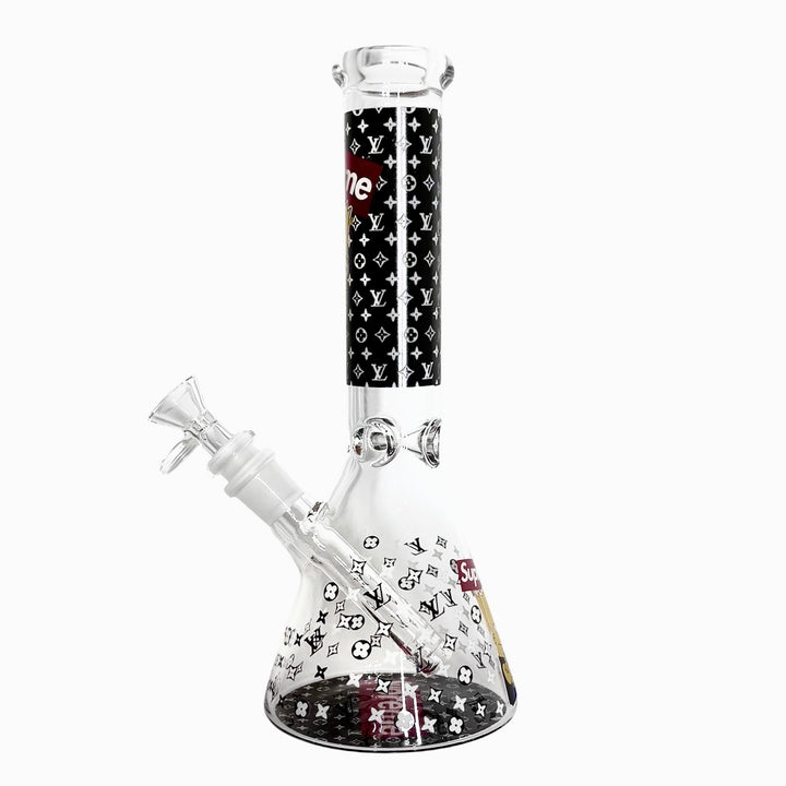 side view of Glow in the Dark Cartoon Bong