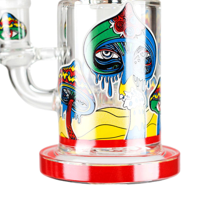 Glow-in-the-Dark 7 inch Magic Mushroom Bong - base view
