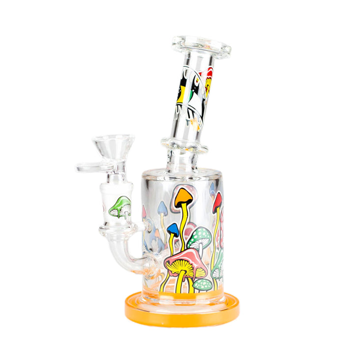 Glow-in-the-Dark Magic Mushroom Bong in yellow color