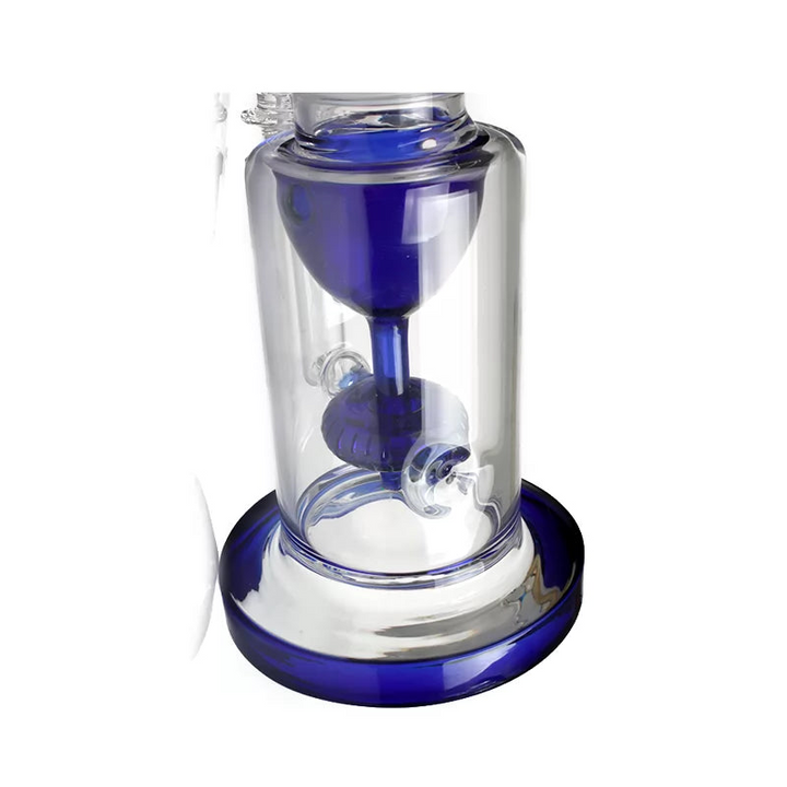 Blue base on Specialty Coiled Glycerin Ice Bong