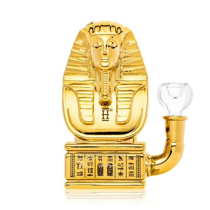 Golden Ancient Egypt Bong - front view 
