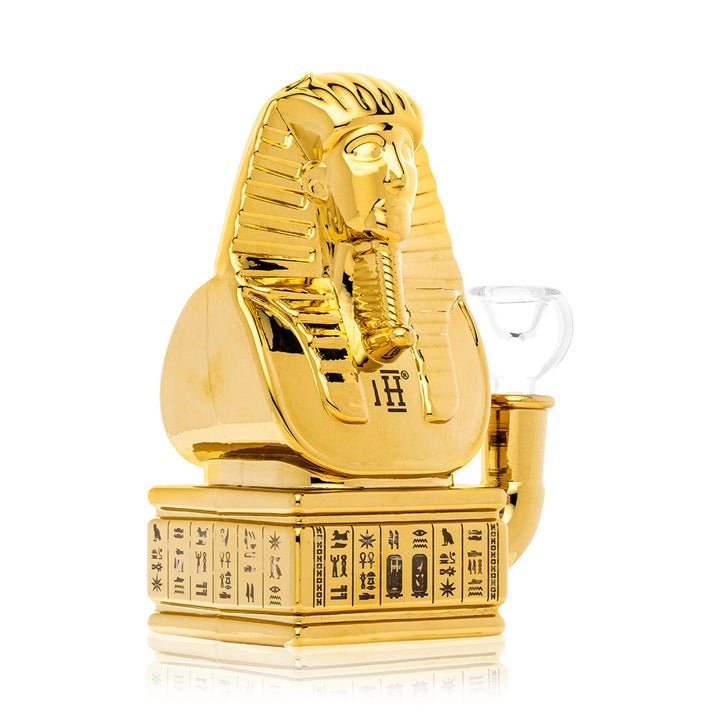 Side view of Golden Ancient Egypt Bong