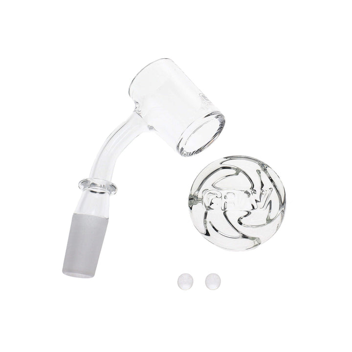 GRAV Seamless Quartz Banger Kit at 45-degree angle