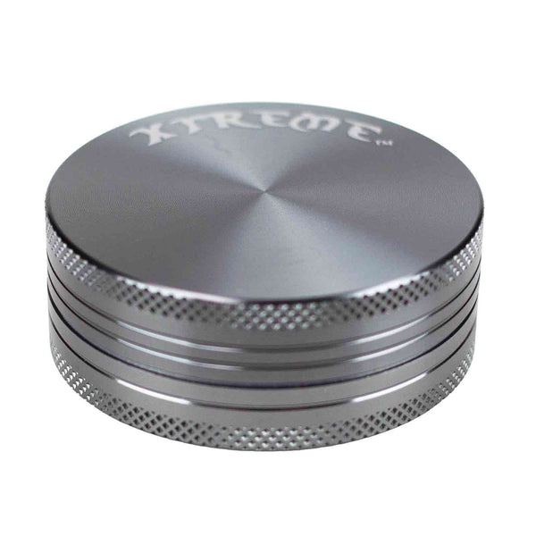 Grey Aluminum Mini Herb Grinder with smooth finish