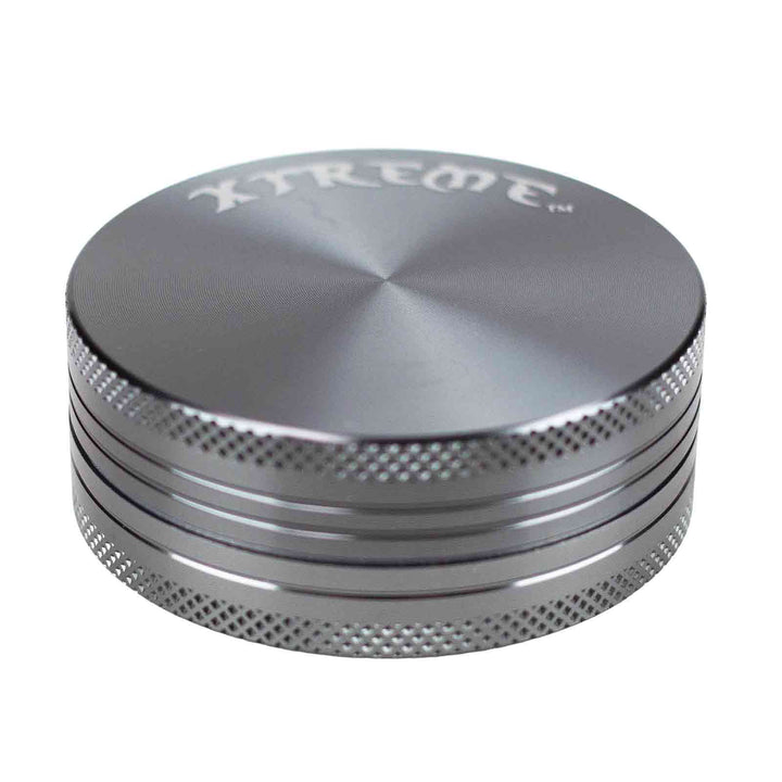 Grey Aluminum Mini Herb Grinder with smooth finish