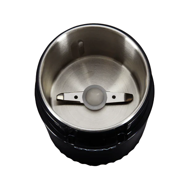 Inside view of the groove ripster weed electric grinder
