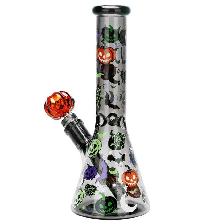 Full view of Halloween Glow Duo Party Bong body with beaker base