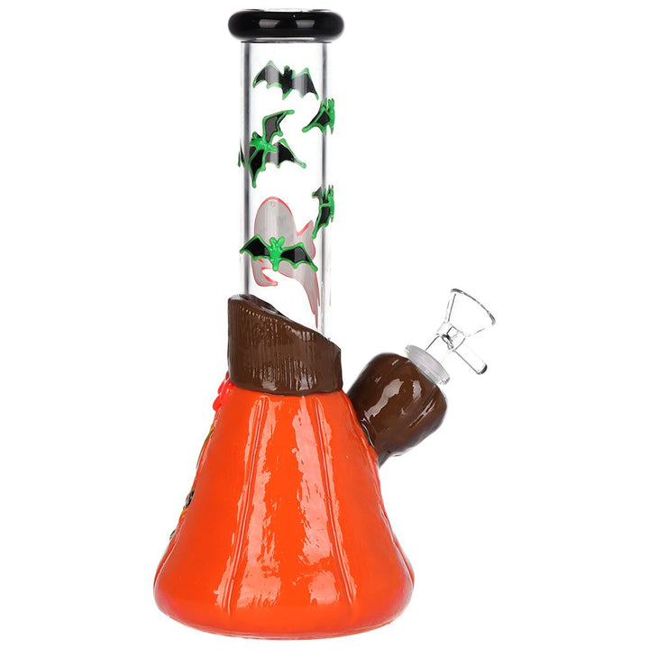 Back view of Halloween Glow-in-Dark Jack-O'-Lantern Bong