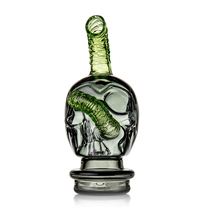 Back view of Halloween Grim Ripper Puffco Peak Glass Top
