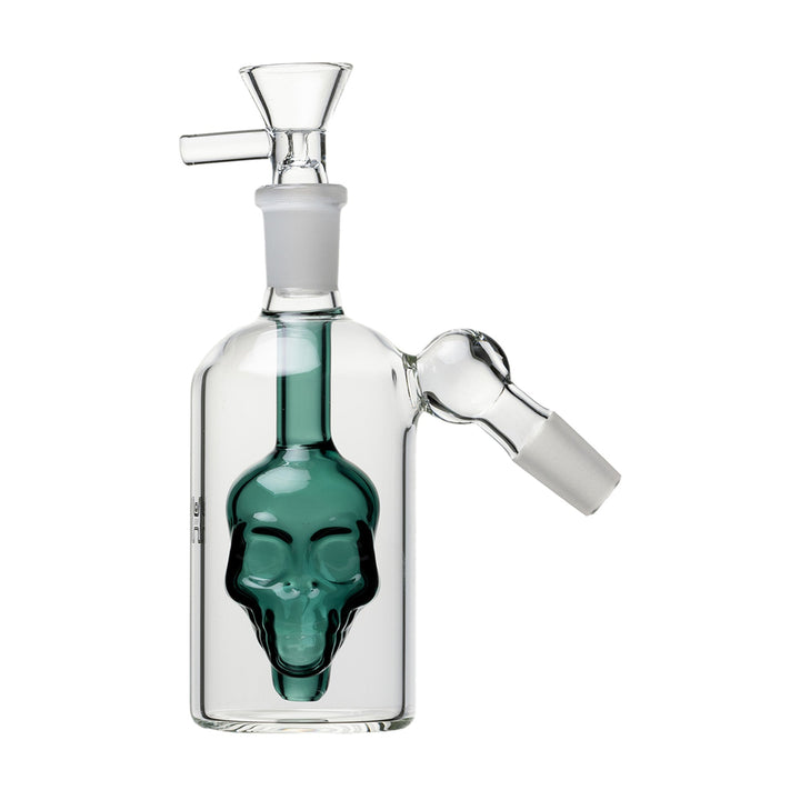 Human Grade Skull Ash Catcher, Lake Green
