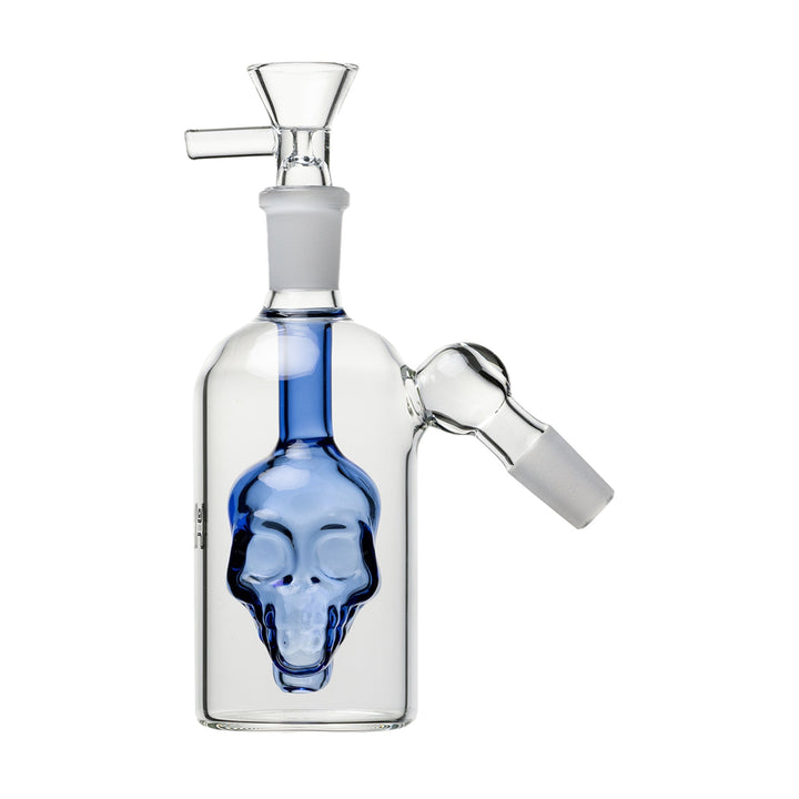 Human Grade Skull Ash Catcher, Light Blue