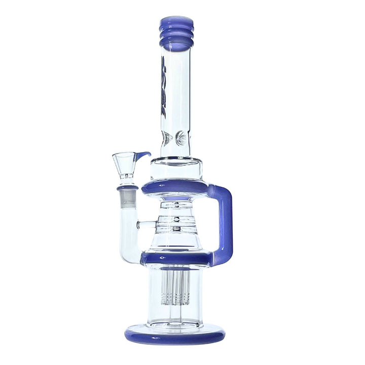 Blue HydroLoop Tree Perc Recycler Bong