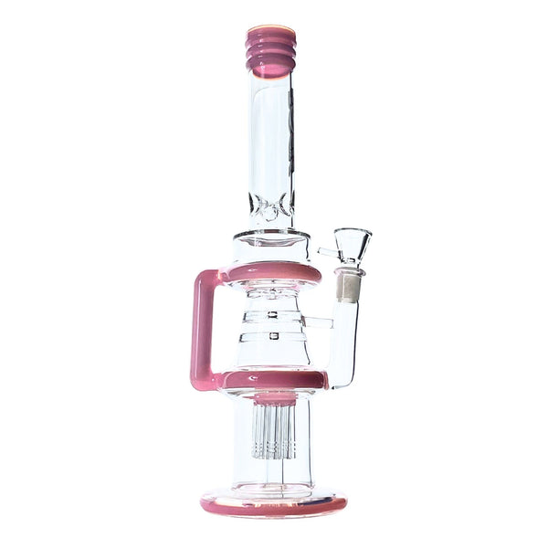 Pink HydroLoop UFO & Tree Perc Recycler Bong