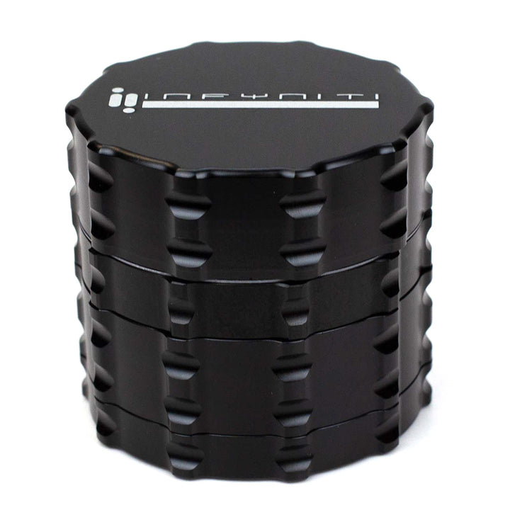 Black Infyniti 4-Part Zinc Drum Grinder