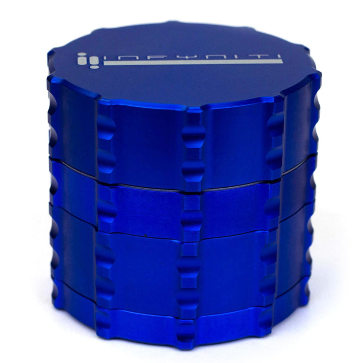 Blue Infyniti 4-Part Zinc Drum Grinder